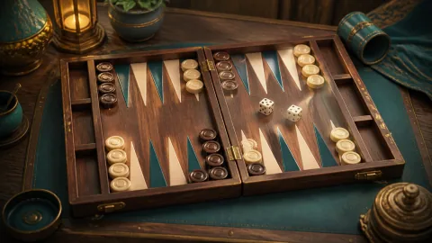 Backgammon game artwork