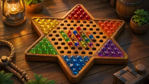 Chinese Checkers game artwork