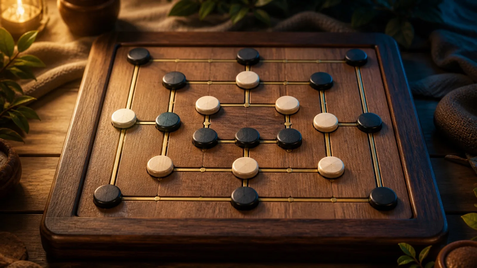 Nine Men's Morris game artwork