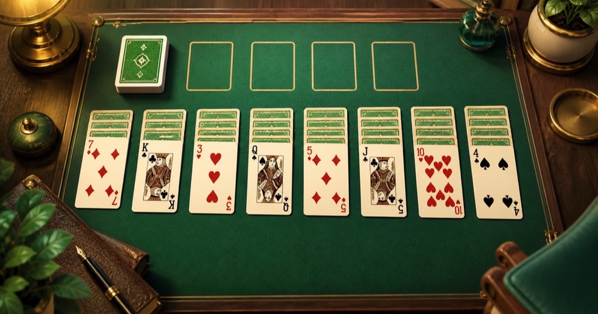 FreeCell card-table artwork for the Idea2Play Weekly Challenge