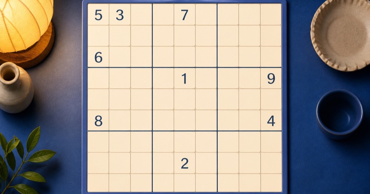 Sudoku grid artwork for the Idea2Play Weekly Challenge
